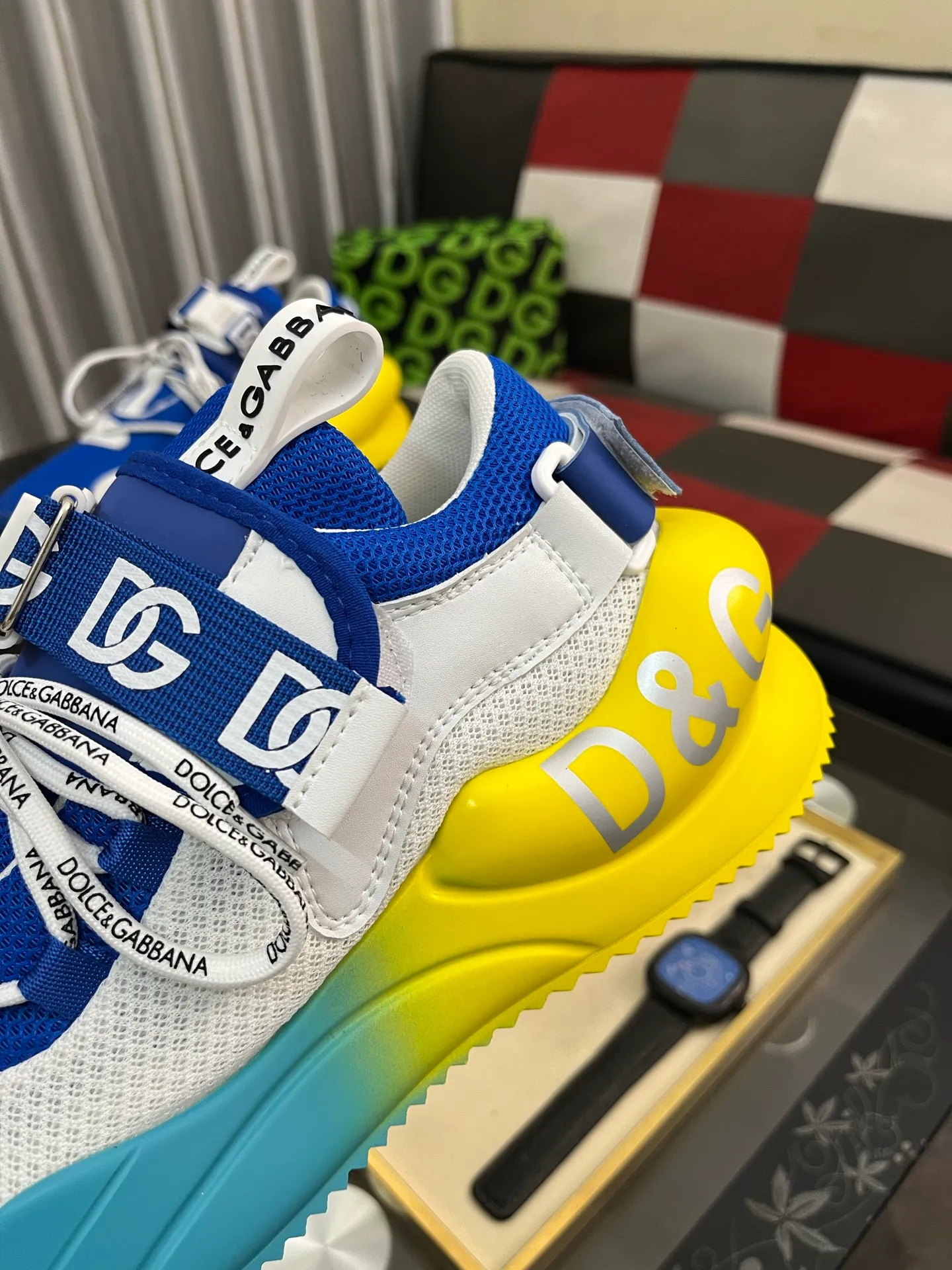 Men's shoes 💰540⌚️⌚️【DG～】Couple casual shoes 2025z cabinet simultaneous sale 🔶Size: 35-46#️⃣The upper is made of multi-material splicing ➕Mesh lining, comfortable and breathable, sole: original comfortable and wear-resistant outsole, ⚠️The real thing📱Photographed🎬The real thing is better📢📢📢